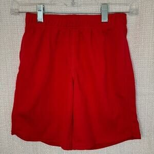 Lands' End NWOT girls red active mesh gym shorts size large